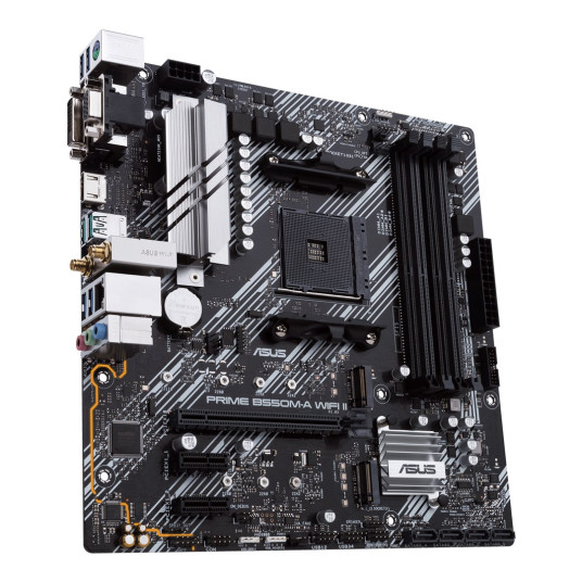 ASUS PRIME B550M-A WIFI II AMD B550 AM4 -mikro-ATX-kotelo