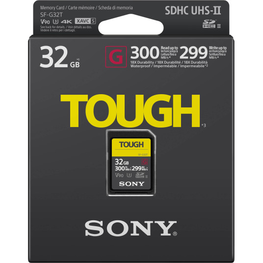 Sony memory card SDHC 32GB Tough C10 UHS-II U3 V90