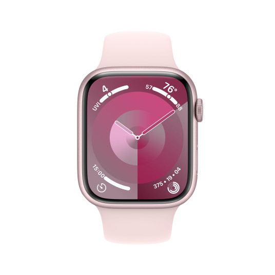 Älykello Apple Watch Series 9 GPS + Cellular 45mm Pink Aluminium Case with Light Pink Sport Band - S/M MRMK3ET/A