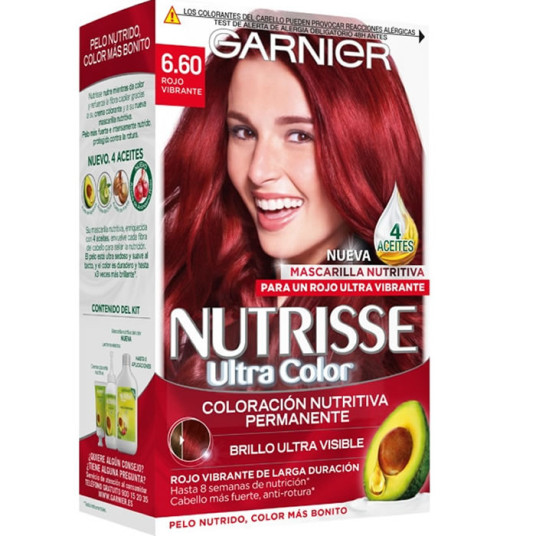 Garnier Tinte Pelo Nutrisse 6.60 Rojo Intenso