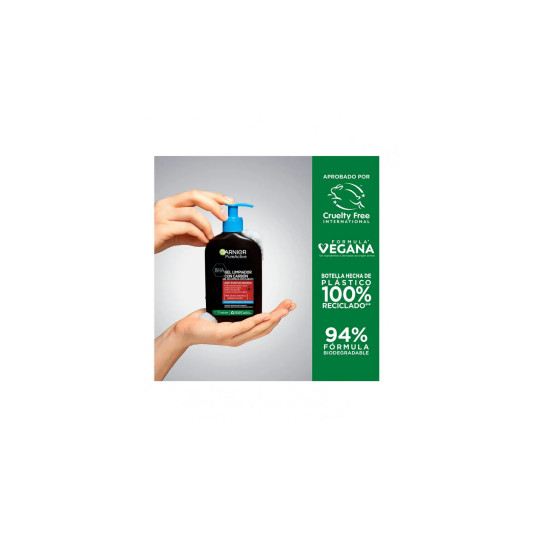 Garnier Pure Active Gel Limpiador Con Carbon 250ml
