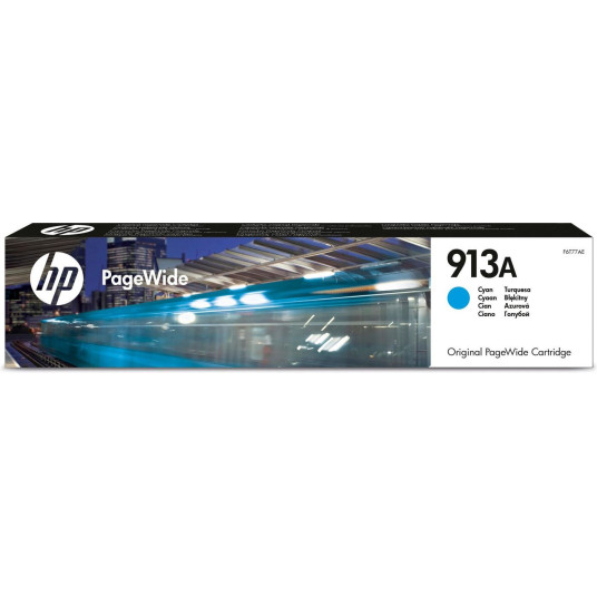 HP 913A syaani alkuperäinen PageWide-kasetti