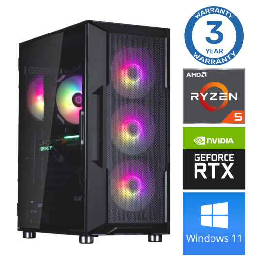 INTOP Ryzen 5 5600X 32GB 1TB SSD M.2 NVME+2TB RTX3060 12GB WIN11