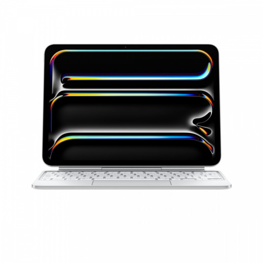 Magic Keyboard iPad Pro 11 tuuman (M4) - kansainvälinen suomenkielinen - valkoinen