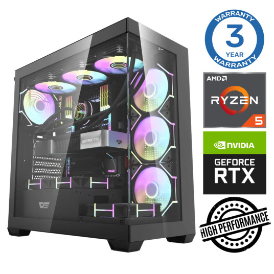 INTOP Ryzen 5 7500F 16GB DDR5 1TB SSD M.2 NVME+2TB RTX4060Ti 8GB no-OS