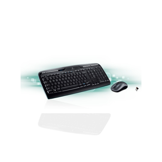 Näppäimistö ja hiirisarja Logitech Wireless Desktop MK330, US