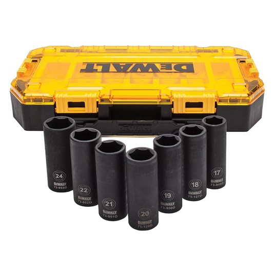 7 pcs. 1/2 impact socket set
