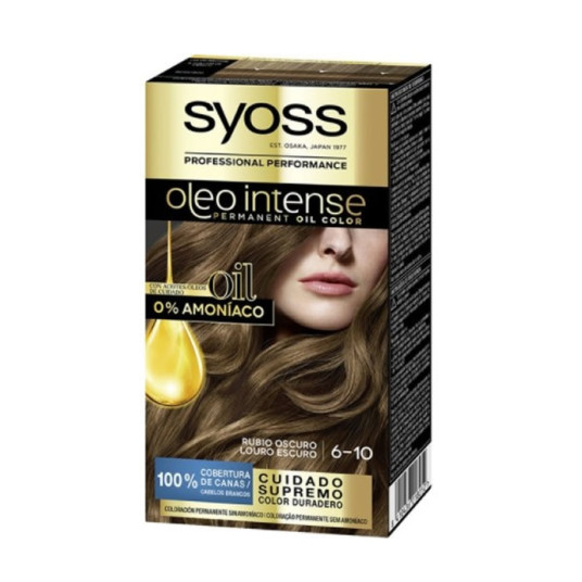 Syoss Oleo Intense pysyvä hiusväri 6-10 Tummanvaalea