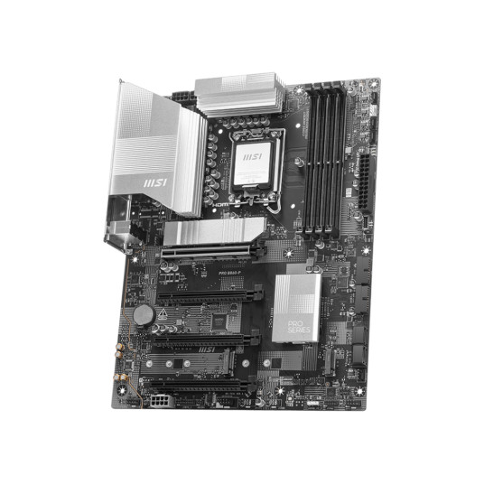 MSI PRO B860-P | Processor family Intel | Processor socket LGA1851 | DDR5 | Supported hard disk drive interfaces SATA, M.2 | Number of SATA connectors 4