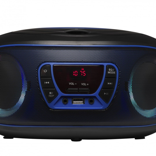 Denver TCL-212BT BLUE Kannettava CD-soitin musta, sininen, sininen