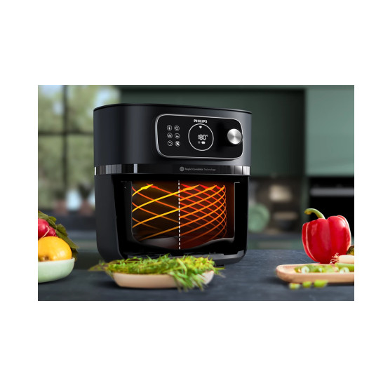 Philips XXL Airfryer | HD9876/90 Ovi | Power 2200 W | Capacity 8.3 L | Black