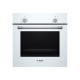 Bosch-uuni | HBF010BV1S | 66 L | Sähköinen | Manuaalinen | Säätönuppi | Korkeus 59,5 cm | Leveys 59,4 cm | Valkoinen | Valkoinen
