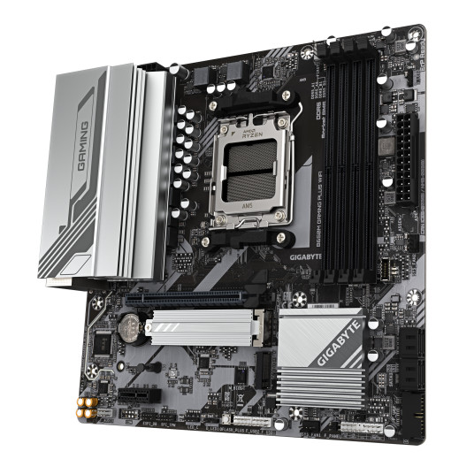 Gigabyte B650M GAMING PLUS WF | Processor family AMD | Processor socket AM5 | DDR5 | Supported hard disk drive interfaces M.2, SATA | Number of SATA connectors 4