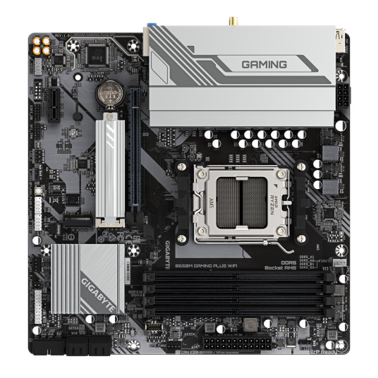 Gigabyte B650M GAMING PLUS WF | Processor family AMD | Processor socket AM5 | DDR5 | Supported hard disk drive interfaces M.2, SATA | Number of SATA connectors 4
