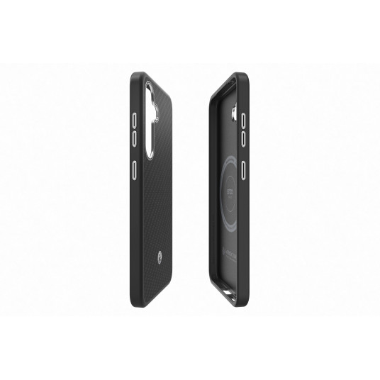 Kotelo Samsung Galaxy S25 Enzo Aramid Black Silver