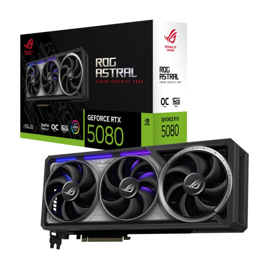 ASUS ROG Astral - -RTX5080-O16G-GAMING NVIDIA GeForce RTX 5080 16 Gt GDDR7