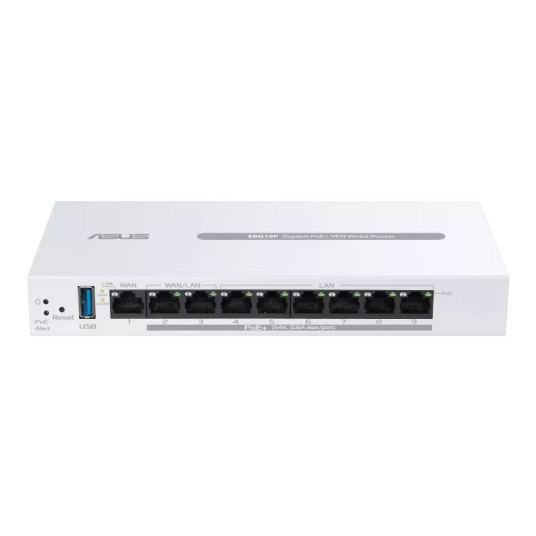 ASUS EBG19 reititin VPN PoE+ 9-porttinen