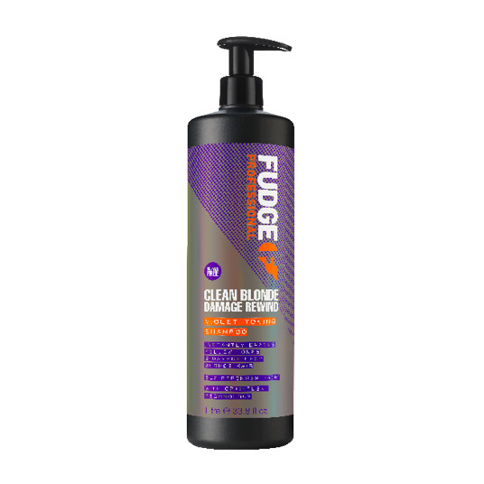 Fudge Care Clean Blonde Damage Rewind Violet Toning Shampoo BlondBeschadigd Haar 1000ml