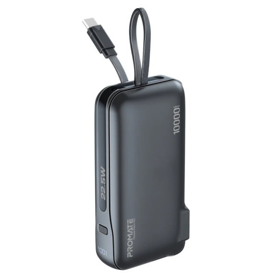 Promate PowerPack-10C Charger Power Bank 22W / 10000mAh / USB-C PD / 220V EU/US/UK