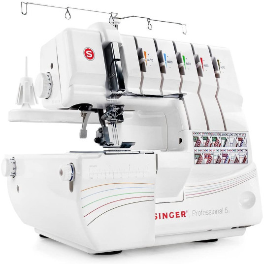 Overlock Singer 14T968 ompelukone, sähkövirta, valkoinen