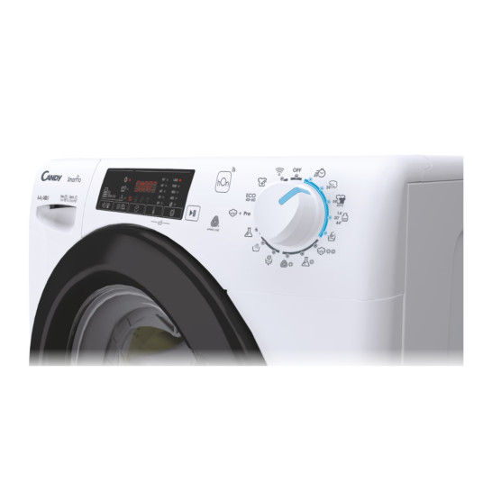 Candy Washing Machine with Dryer | CSHW4645TWB3/1-S | Energy efficiency class C/E | Front loading | Washing capacity 6 kg | 1400 RPM | Depth 45 cm | Width 60 cm | Display | Digit | Drying system | Drying capacity 4 kg | Steam function | White