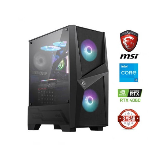 "Core i5-12400F" 16GB 512GB SSD 1TB HDD RTX 4060 NoOs