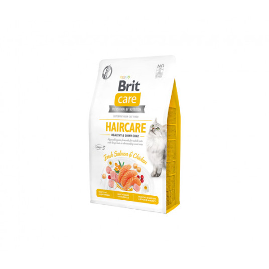 Brit Care Cat GF Haircare Healthy&Shiny Coat kuivaruoka kissoille 7 kg