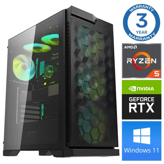 INTOP Ryzen 5 5600X 32GB 1TB SSD M.2 NVME RTX3060 12GB WIN11