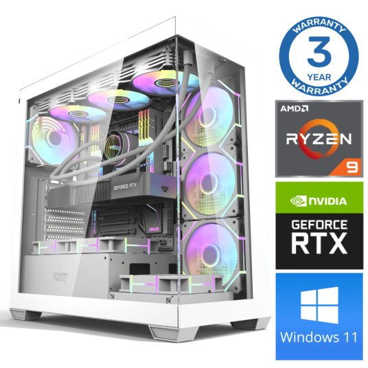 INTOP Ryzen 9 5900X 32GB DDR5 1TB SSD M.2 NVME RTX4060Ti 8GB Win11