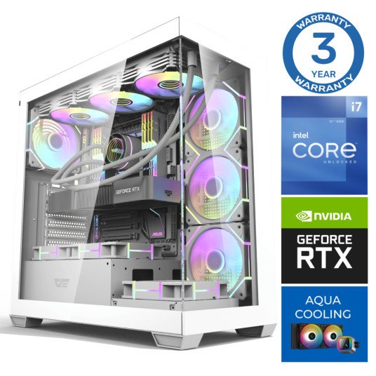 INTOP AQUA i7-14700F 32GB DDR5 1TB SSD M.2 NVME+2TB RTX4060Ti 8GB no-OS