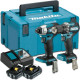 Yhdistelmäsarja Li-Ion 18V LXT DDF487+DTD157 2*2.0Ah
