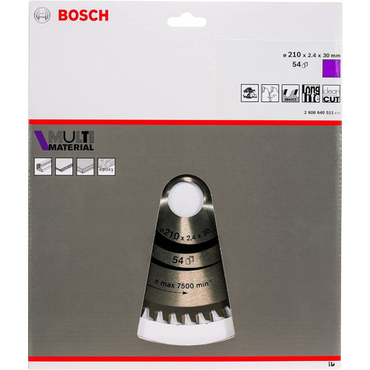 BOSCH MULTI MATER SAHAN TERÄ 210x30x54Z x2,4