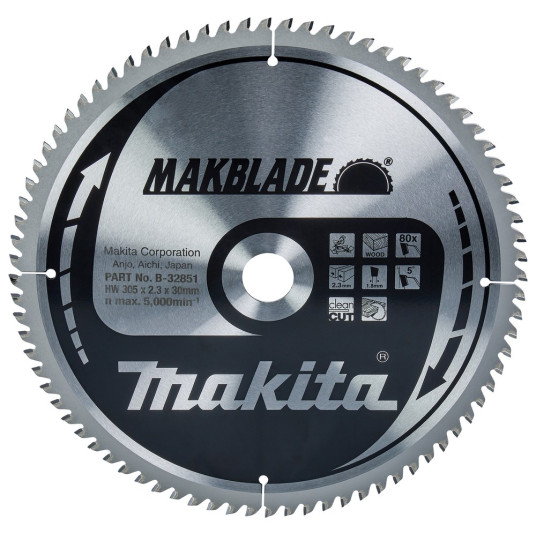 Makblade carbide saw blade for wood 305*30mm 80 teeth