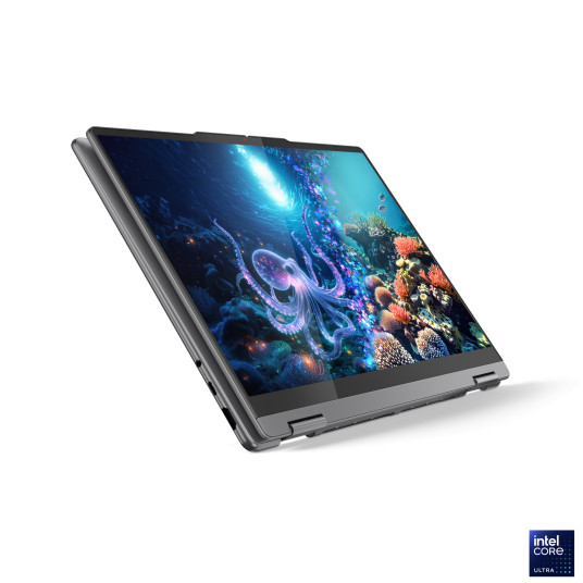 Kannettava tietokone Lenovo Yoga 7 2-in-1 14ILL10, AI Copilot+ PC, 14 WUXGA OLED, Intel U5-226V, RAM 16GB, 512GB SSD, Intel Arc Graphics, Windows 11 Home, Luna Grey 83JQ0003NT