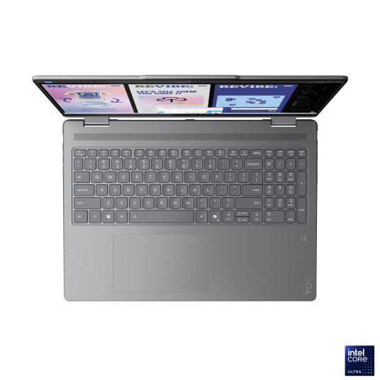 Kannettava tietokone Lenovo Yoga 7 2-in-1 16ILL10, AI Copilot+ PC, 16 2.8K OLED, Intel U7-256V, RAM 16GB, 1TB SSD, Intel Arc Graphics, Windows 11 Home, Luna Grey 83JT000DNT