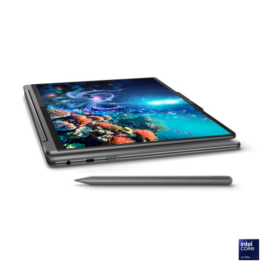 Kannettava tietokone Lenovo Yoga 9 2-in-1 14ILL10, AI Copilot+ PC, 14 2.8K OLED, Intel U7-256V, RAM 16GB, 1TB SSD, Intel Arc Graphics, Windows 11 Home, Luna Grey 83LC000JNT
