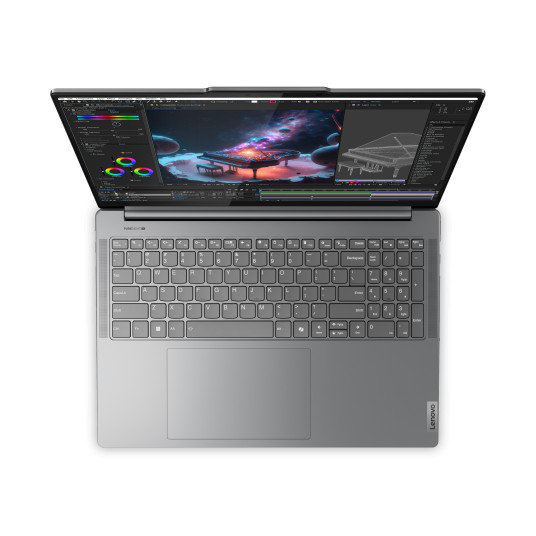 Kannettava tietokone Lenovo Yoga Pro 9 16IMH9, AI-Powered Gaming PC, 16 3.2K, Intel U7-155H, RAM 16GB, 1TB SSD, RTX4050 6G, Windows 11 Home, Luna Grey 83DN002JMX