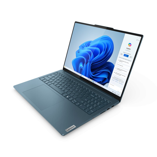 Kannettava tietokone Lenovo Yoga Pro 9 16IMH9, AI-Powered Gaming PC, 16 3.2K Mini LED, Intel U7-155H, RAM 16GB, 1TB SSD, RTX4060 8GB, Windows 11 Pro, Tidal Teal 83DN001NMX