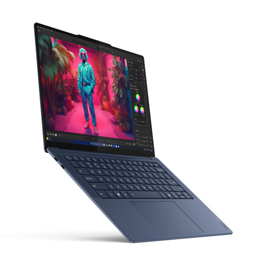 Kannettava tietokone Lenovo Yoga Slim 7 14Q8X9, AI Copilot+ PC, 14.5 3K OLED, Qualcomm X1E78100, RAM 32GB, 1TB SSD, Qualcomm Adreno GPU, Windows 11 Home, Cosmic Blue 83ED0008MX