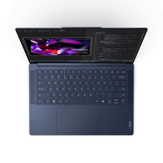 Kannettava tietokone Lenovo Yoga Slim 7 14Q8X9, AI Copilot+ PC, 14.5 3K OLED, Qualcomm X1E78100, RAM 32GB, 1TB SSD, Qualcomm Adreno GPU, Windows 11 Home, Cosmic Blue 83ED0008MX