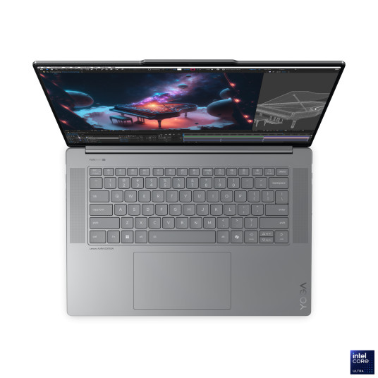 Kannettava tietokone Lenovo Yoga Slim 7 15ILL9, AI Copilot+ PC, 15.3 2.8K, Intel U7-256V, RAM 16GB, 1TB SSD, Intel Arc Graphics, Windows 11 Home, Luna Grey 83HM005ELT