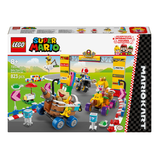 LEGO® 72036 Super Mario Mario Kart™ - Baby Peach & Grand Prix -setti