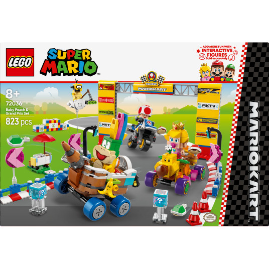 LEGO® 72036 Super Mario Mario Kart™ - Baby Peach & Grand Prix -setti