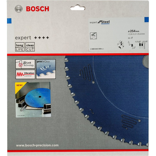 "Bosch ?2608643059" pyörösahanterä 25,4 cm 1 kpl