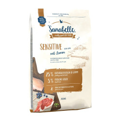 BOSCH Sanabelle Sensitive lammasta ja riisiä sisältävä kissan kuivaruoka - 10 kg