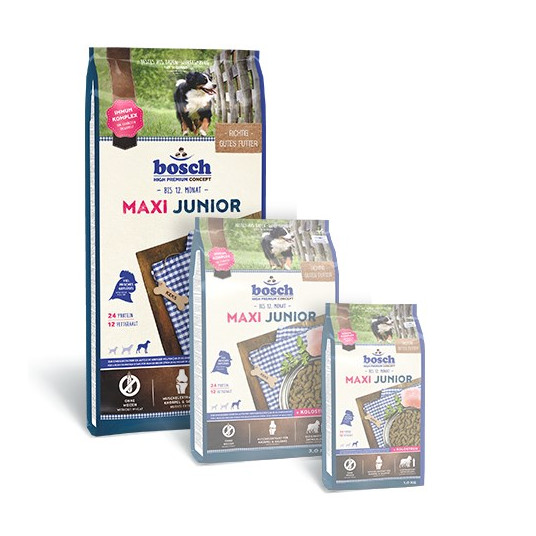 BOSCH Maxi Junior - kuivaruoka pennuille - 15 kg
