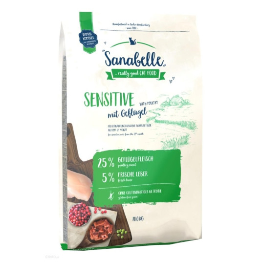 BOSCH Sanabelle Sensitive - kissan kuivaruoka - 10 kg