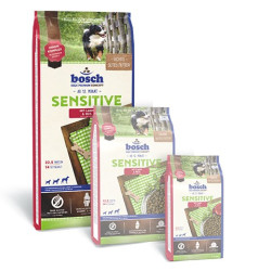 BOSCH Sensitive Lamb &amp; Rice - herkkävatsaisille koirille tarkoitettu ruoka lampaanlihaa ja riisiä - 15 kg