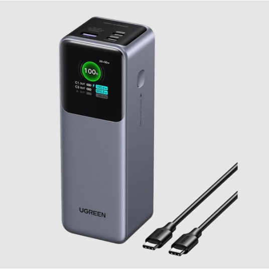 UGREEN Nexode 25000 mAh Power Bank -varavirtalähde, 200W