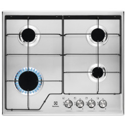 Electrolux KGS6424BX Ruostumattomasta teräksestä valmistettu sisäänrakennettava 60 cm kaasu 4 vyöhykettä (vyöhykkeet)